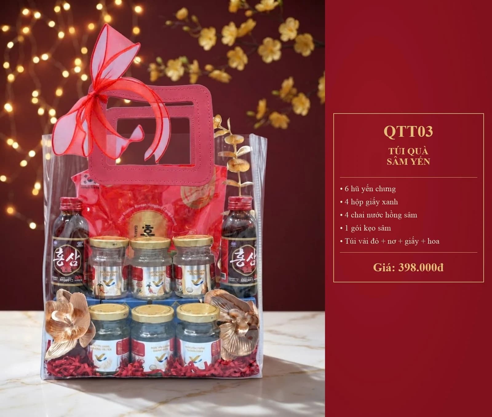 GIỎ QUÀ TÚI SÂM YẾN
