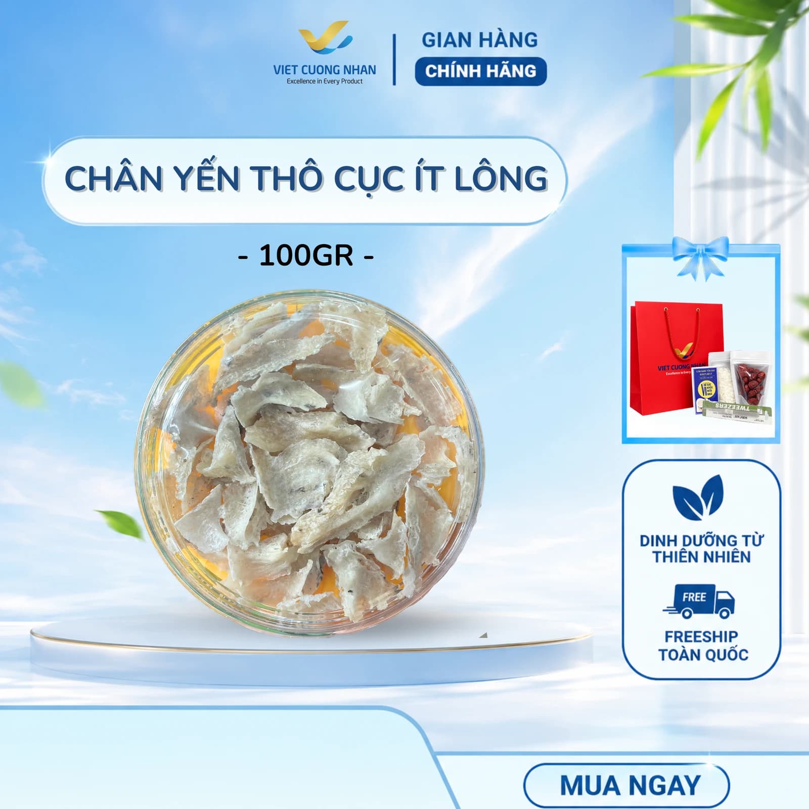 CHÂN THÔ ĐẾ CỤC- HỘP 100GR