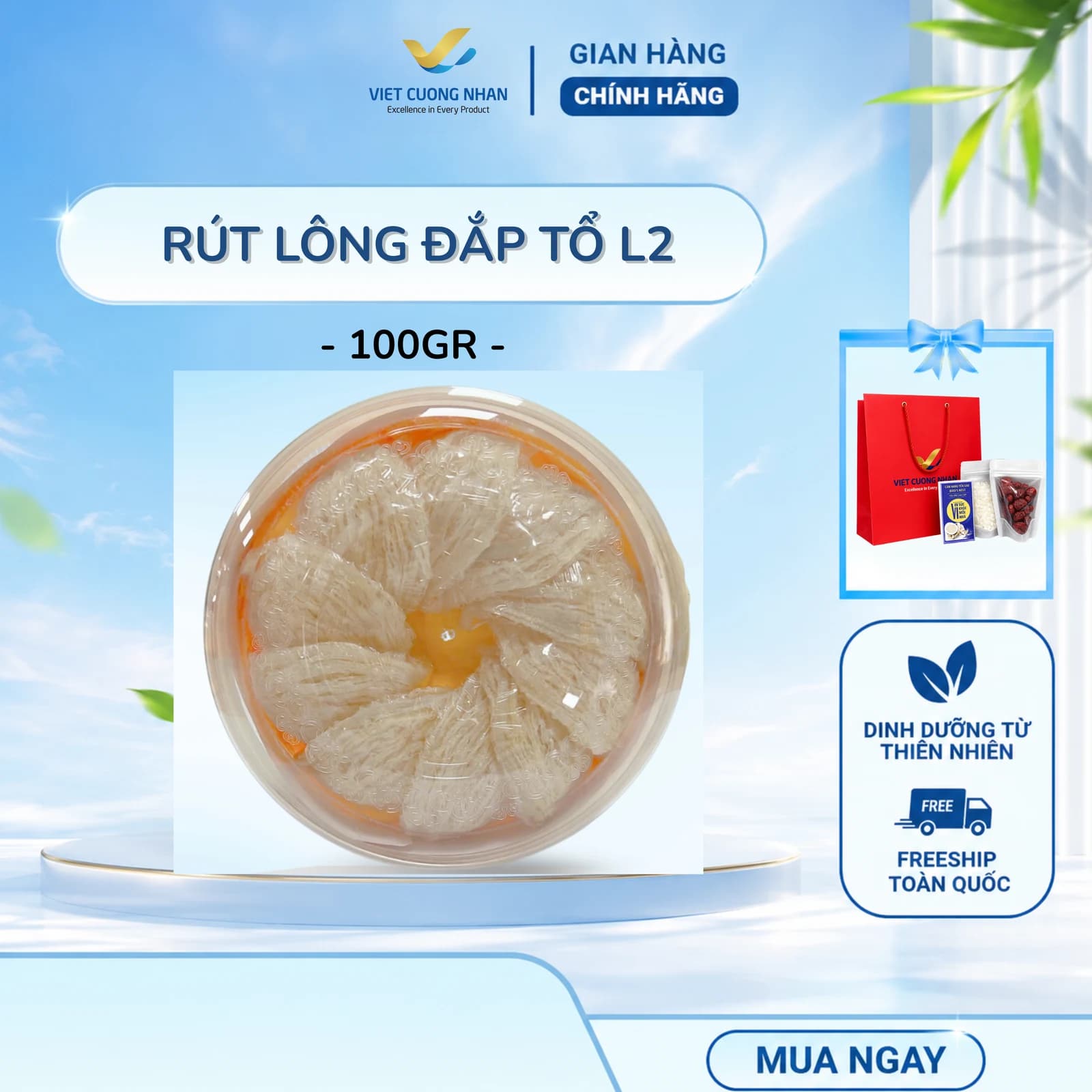 RÚT LÔNG ĐẮP TỔ L2- HỘP 100GR