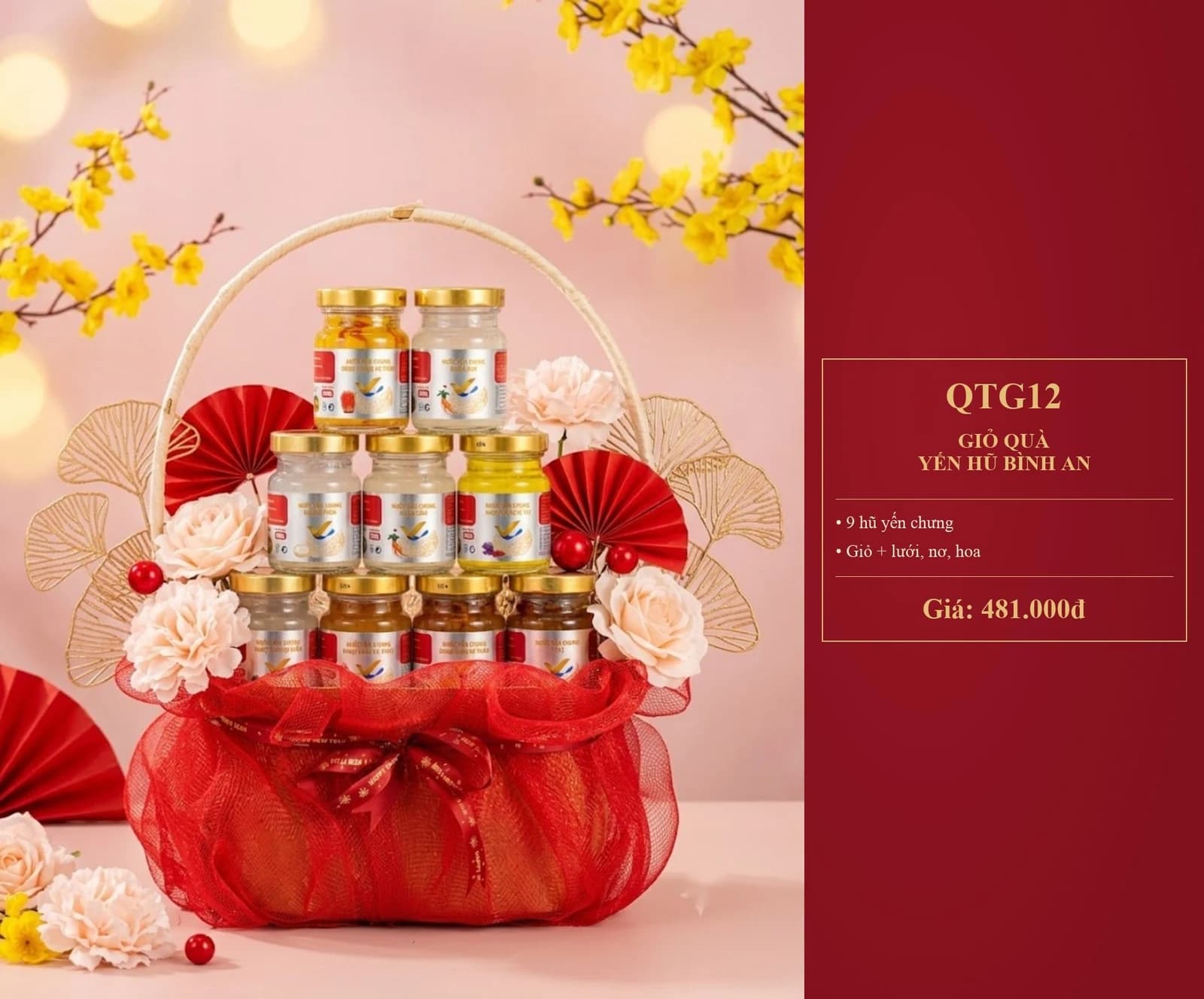 GIỎ QUÀ YẾN HŨ BÌNH AN