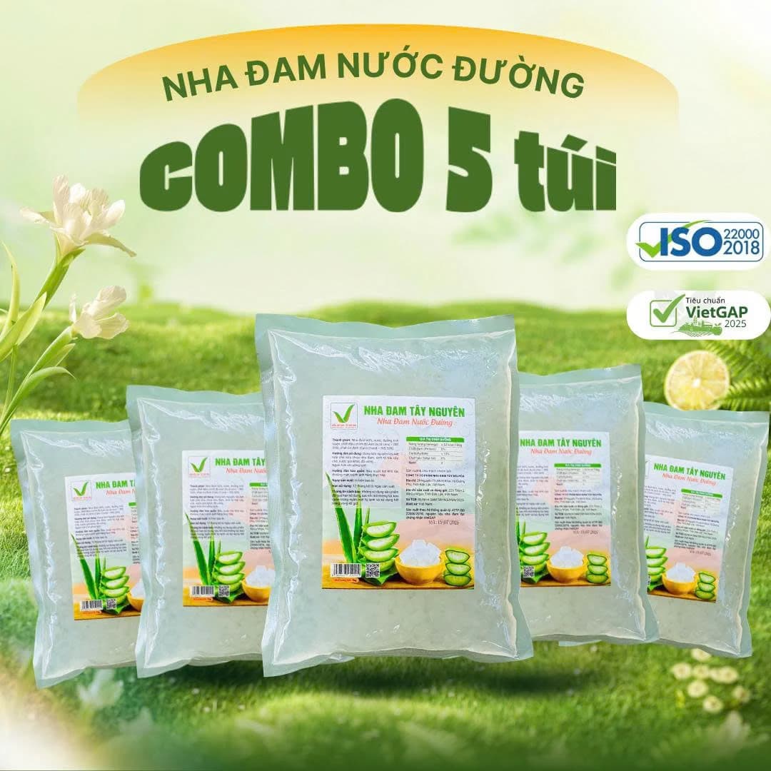 Nha đam Tây Nguyên- Có đường- Combo 5KG
