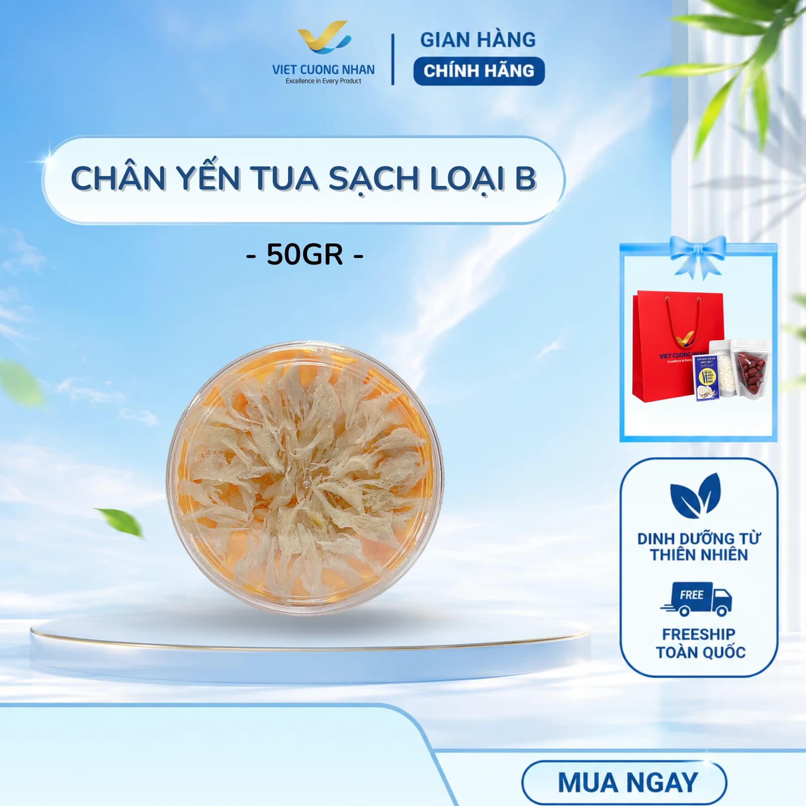 CHÂN TUA SẠCH L2- HỘP 50GR