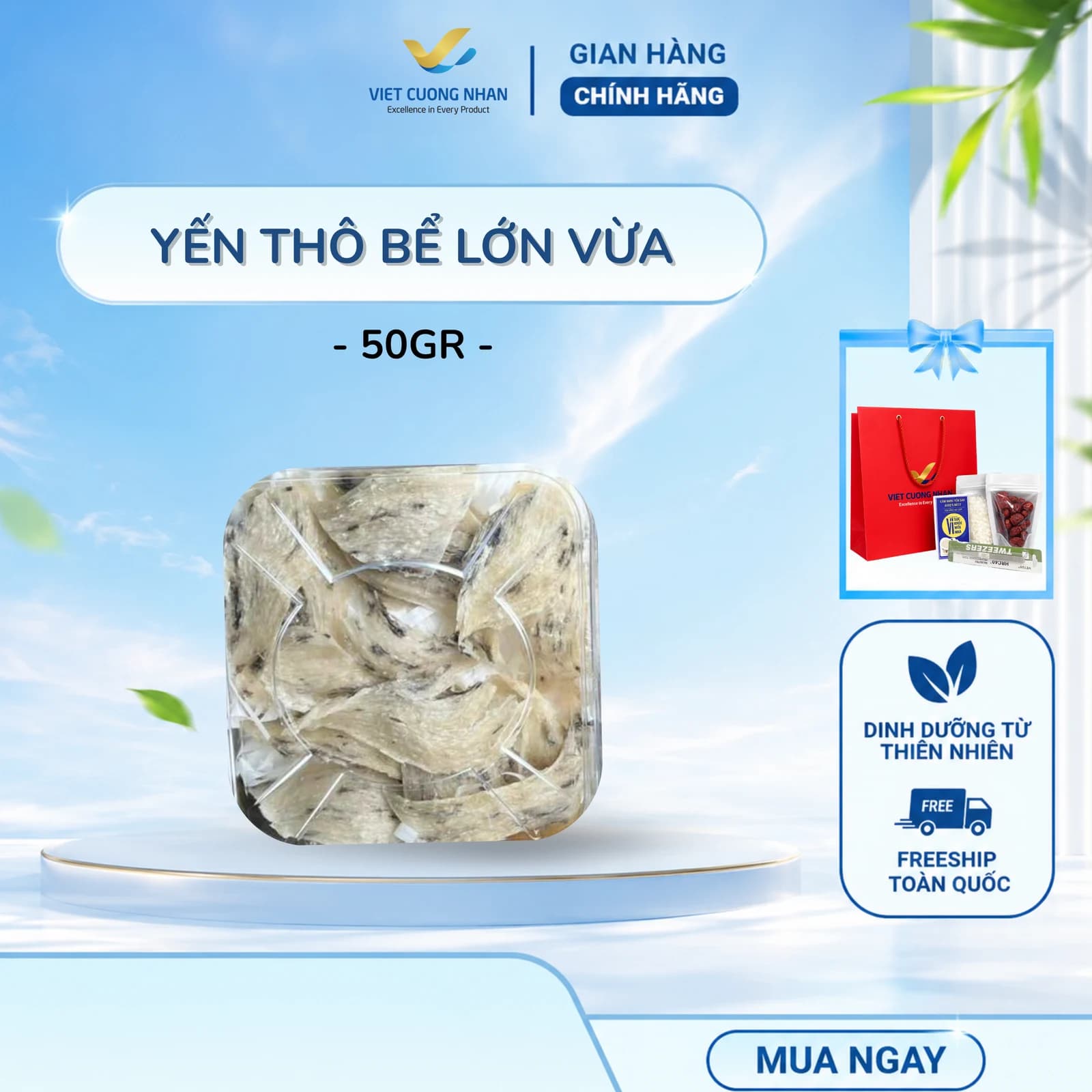 YẾN THÔ BỂ LỚN VỪA- HỘP 50GR