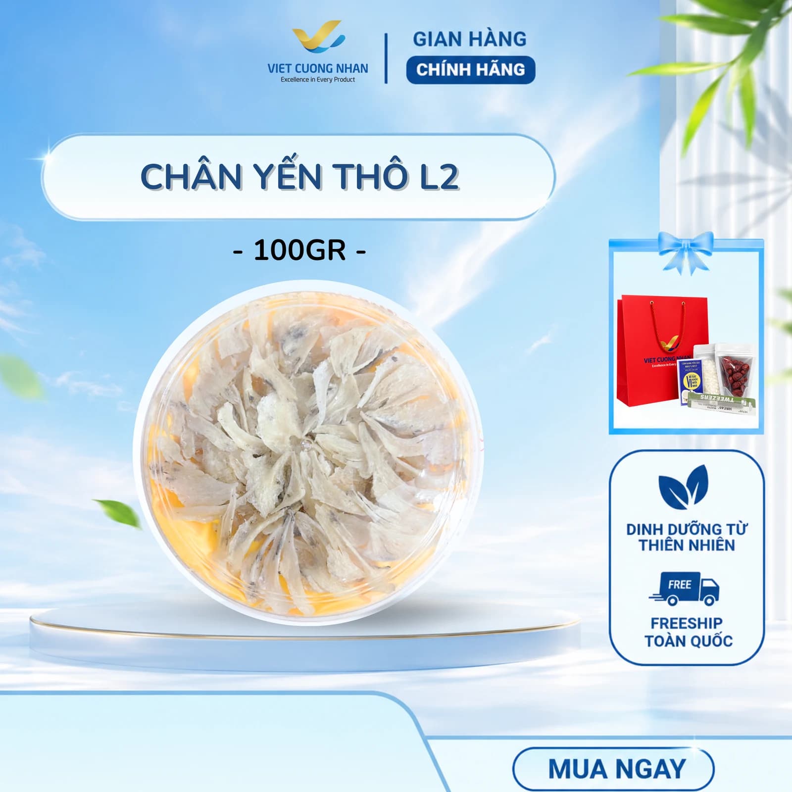 CHÂN YẾN THÔ L2- HỘP 100GR