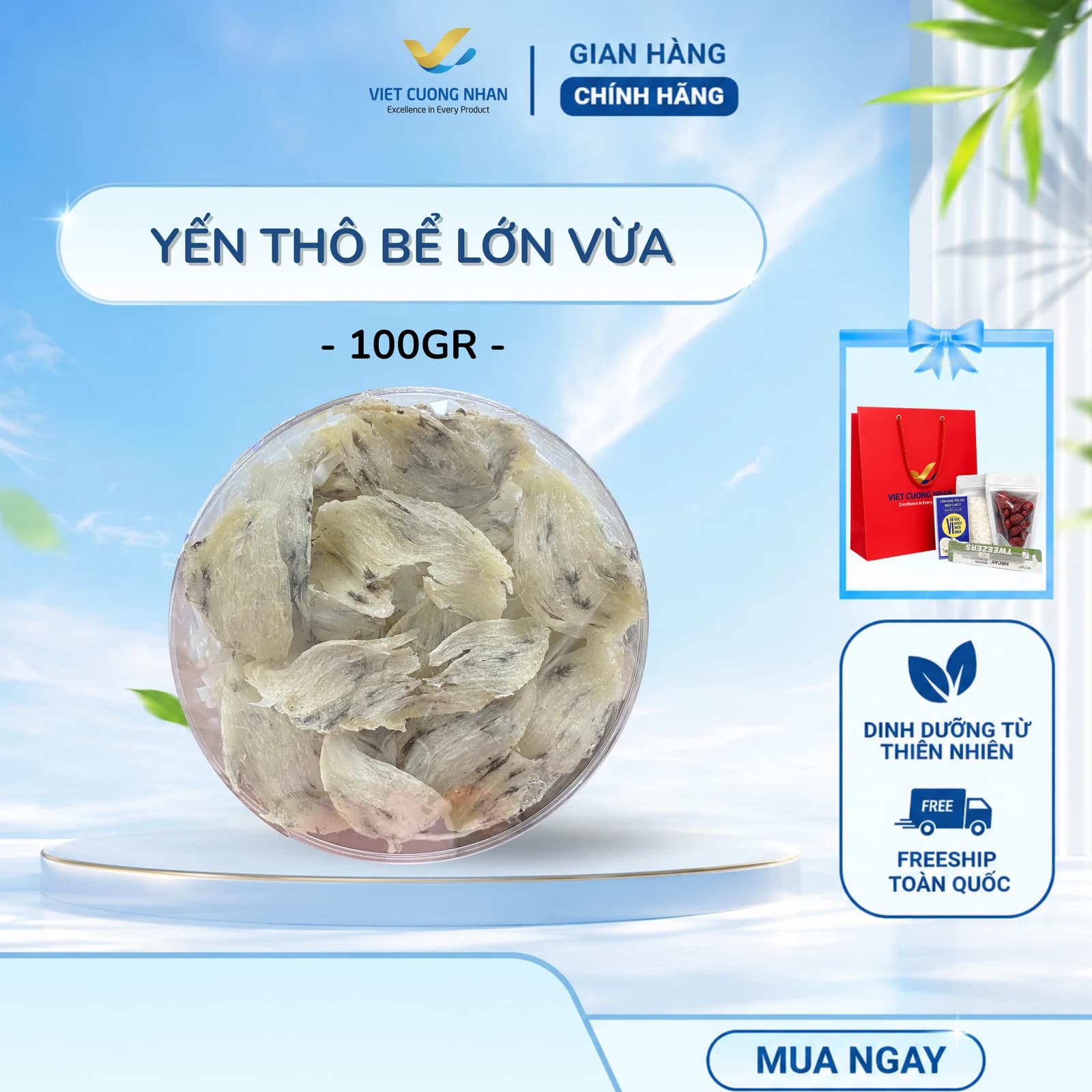 YẾN THÔ BỂ LỚN VỪA- HỘP 100GR