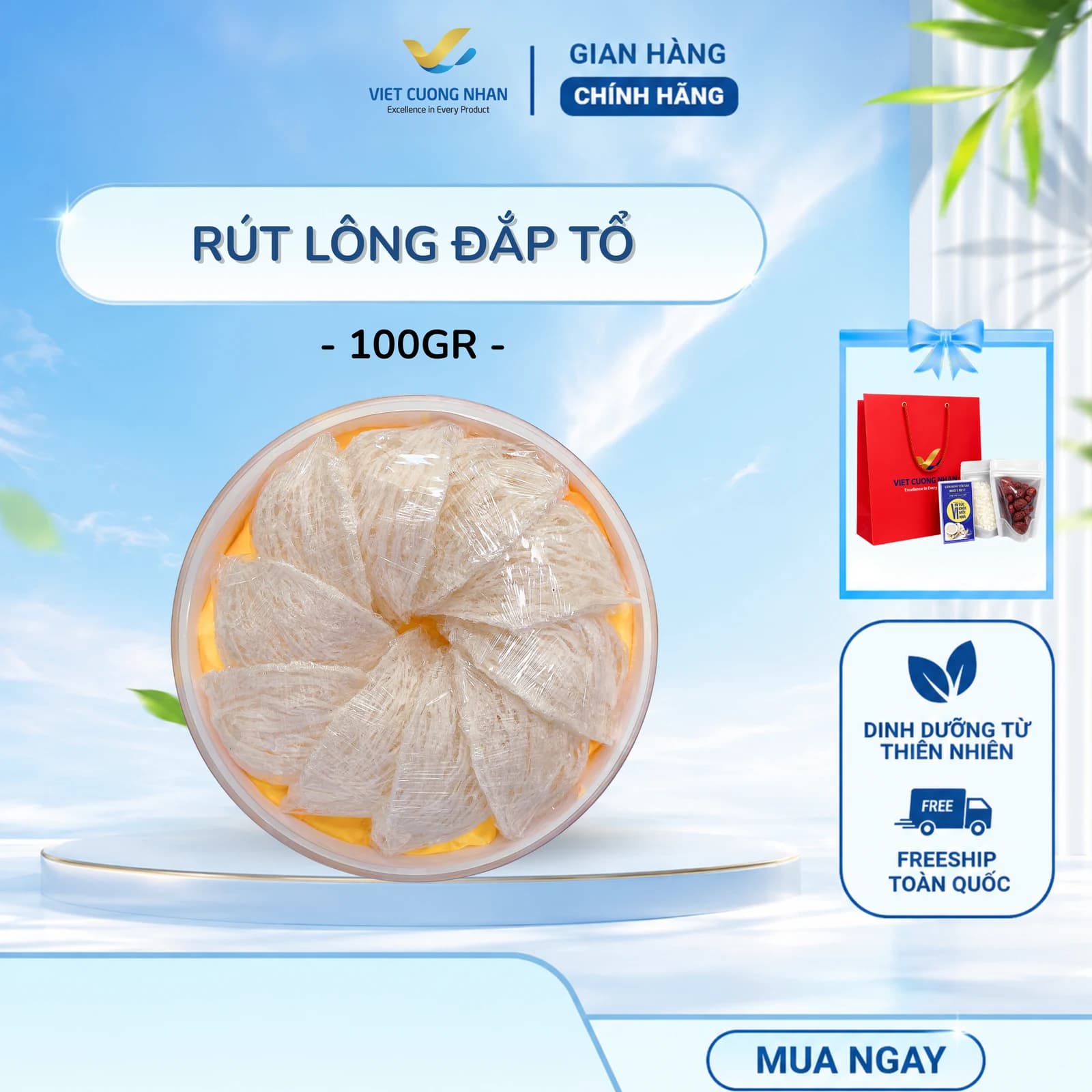 RÚT LÔNG ĐẮP TỔ L1- HỘP 100GR