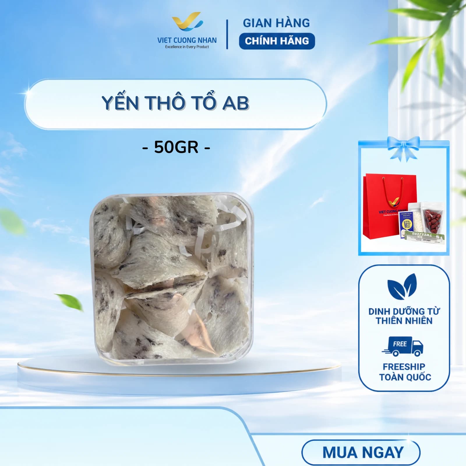 YẾN THÔ TỔ ABC NHIỀU LÔNG -HỘP 50GR