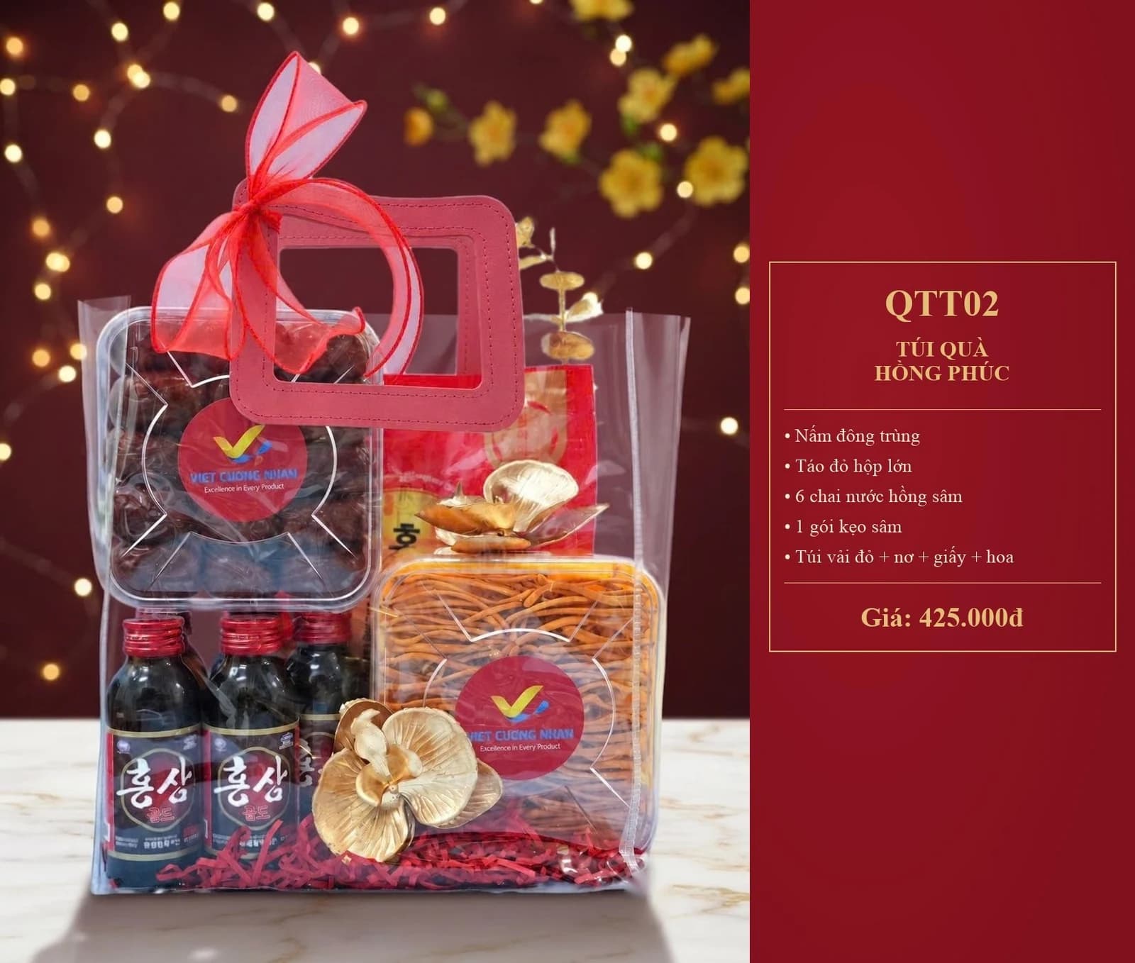 GIỎ QUÀ TÚI HỒNG PHÚC