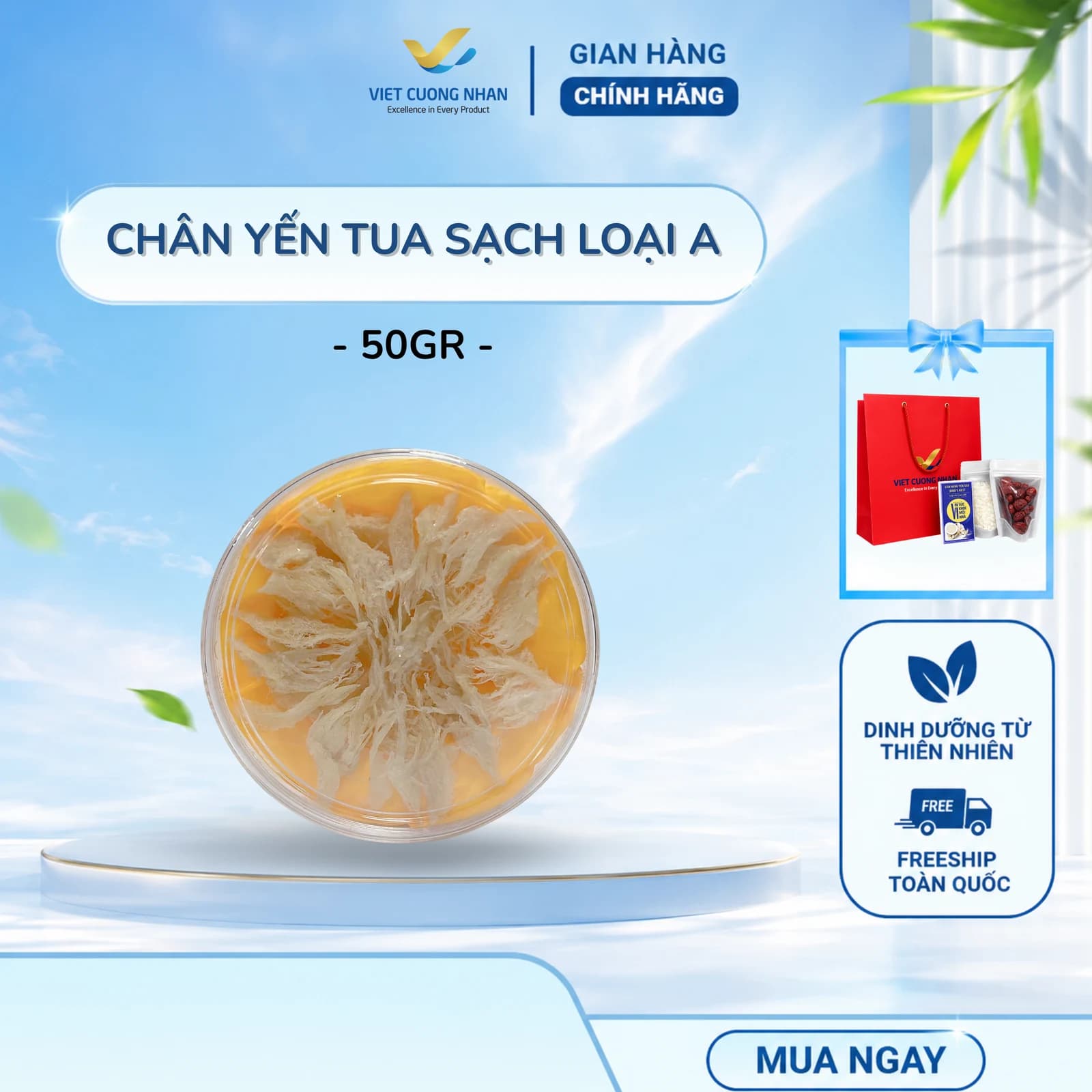 CHÂN TUA SẠCH L1- HỘP 50GR