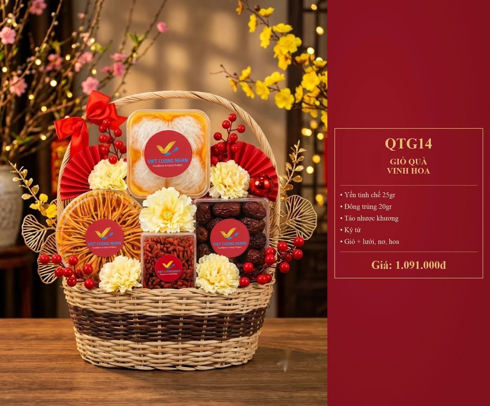 GIỎ QUÀ VINH HOA