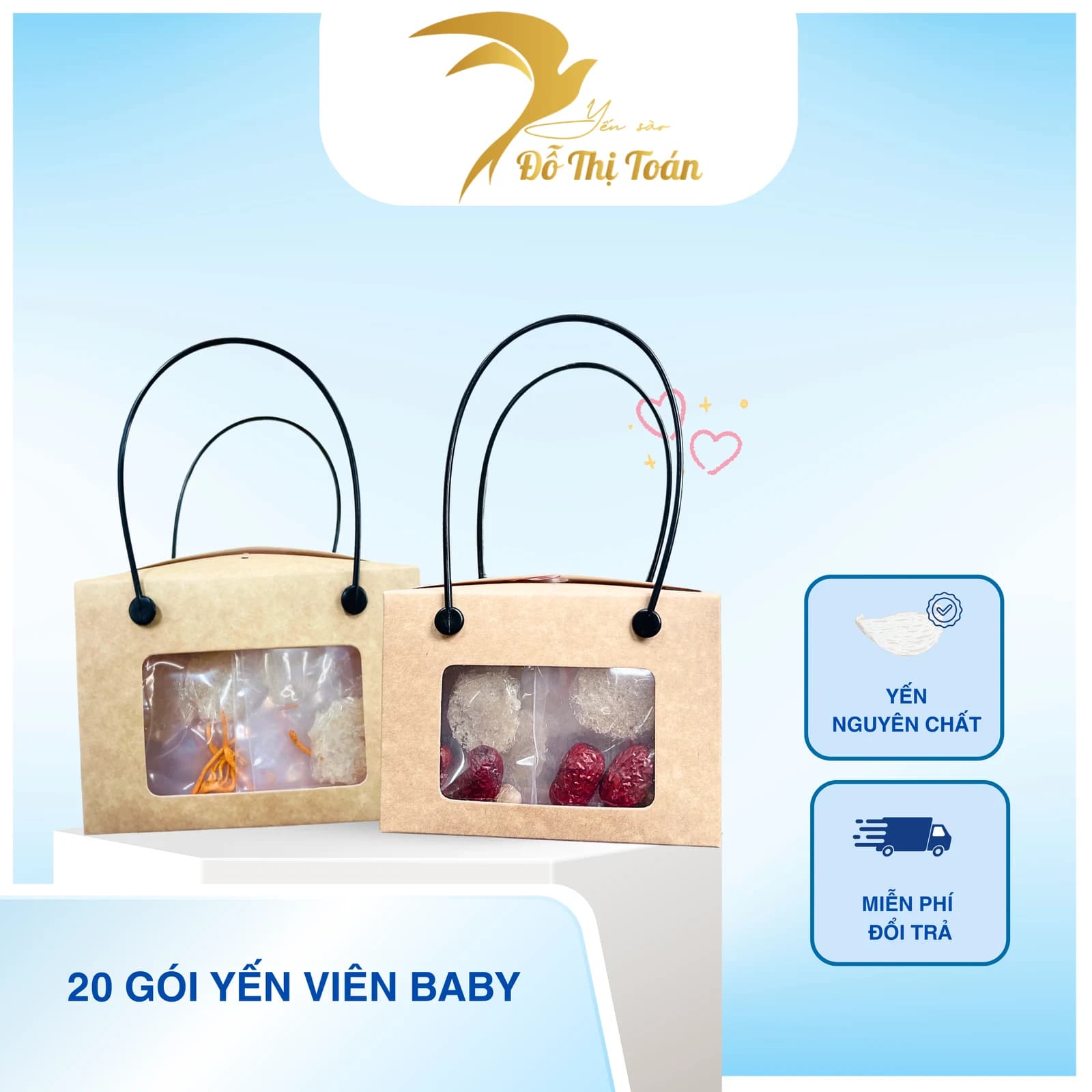 20 GÓI YẾN VIÊN BABY MIX ( THẬP CẨM + ĐÔNG TRÙNG)
