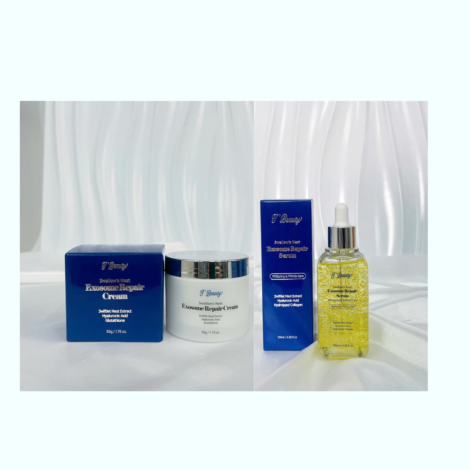 Combo serum và hũ kem dưỡng