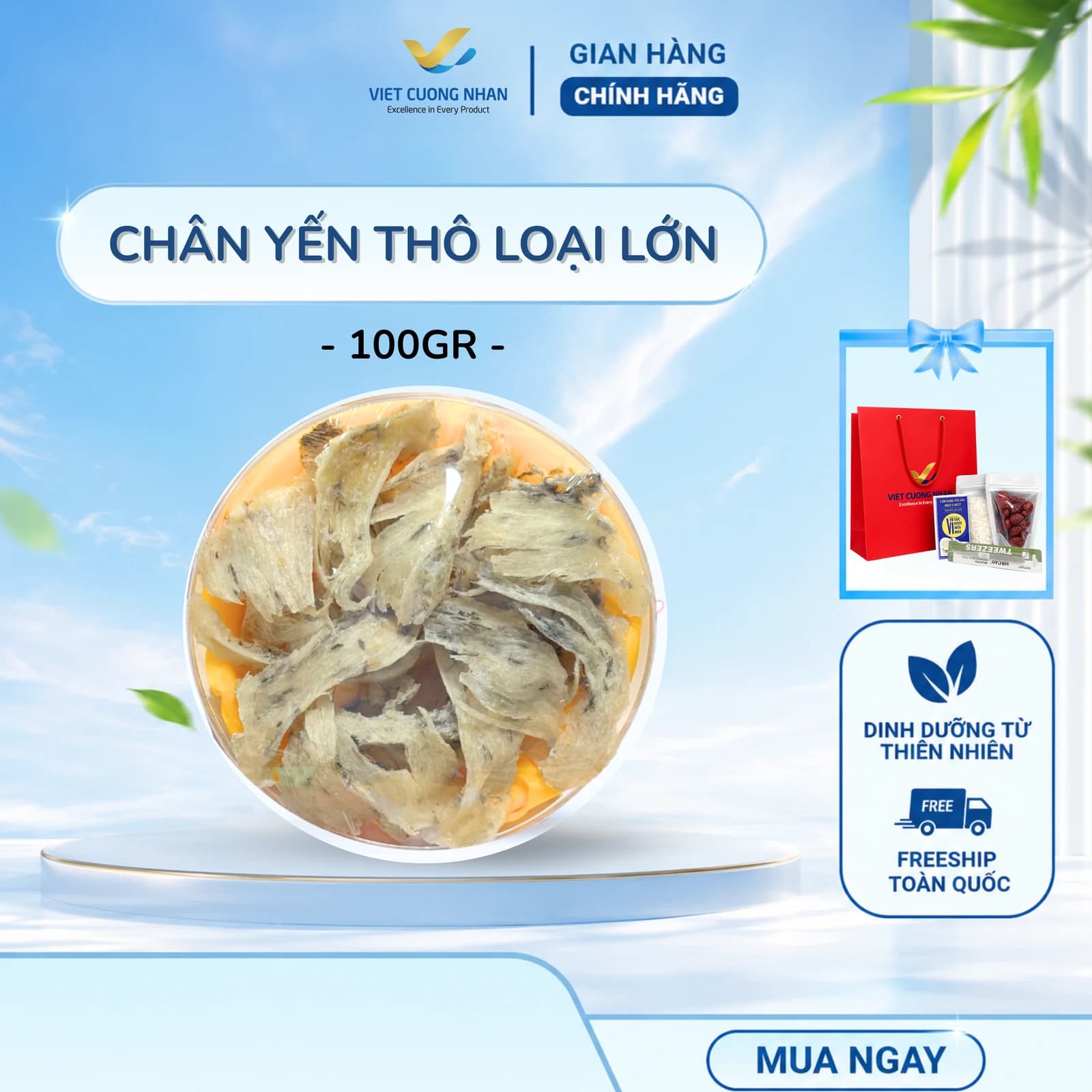 CHÂN THÔ RÌA TO- HỘP 100GR