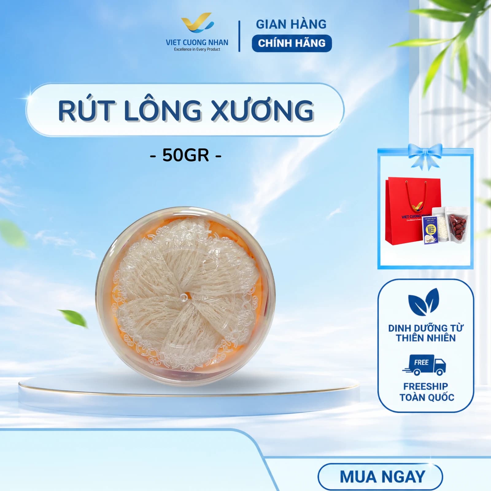 Yến rút lông xương · Hộp 50g