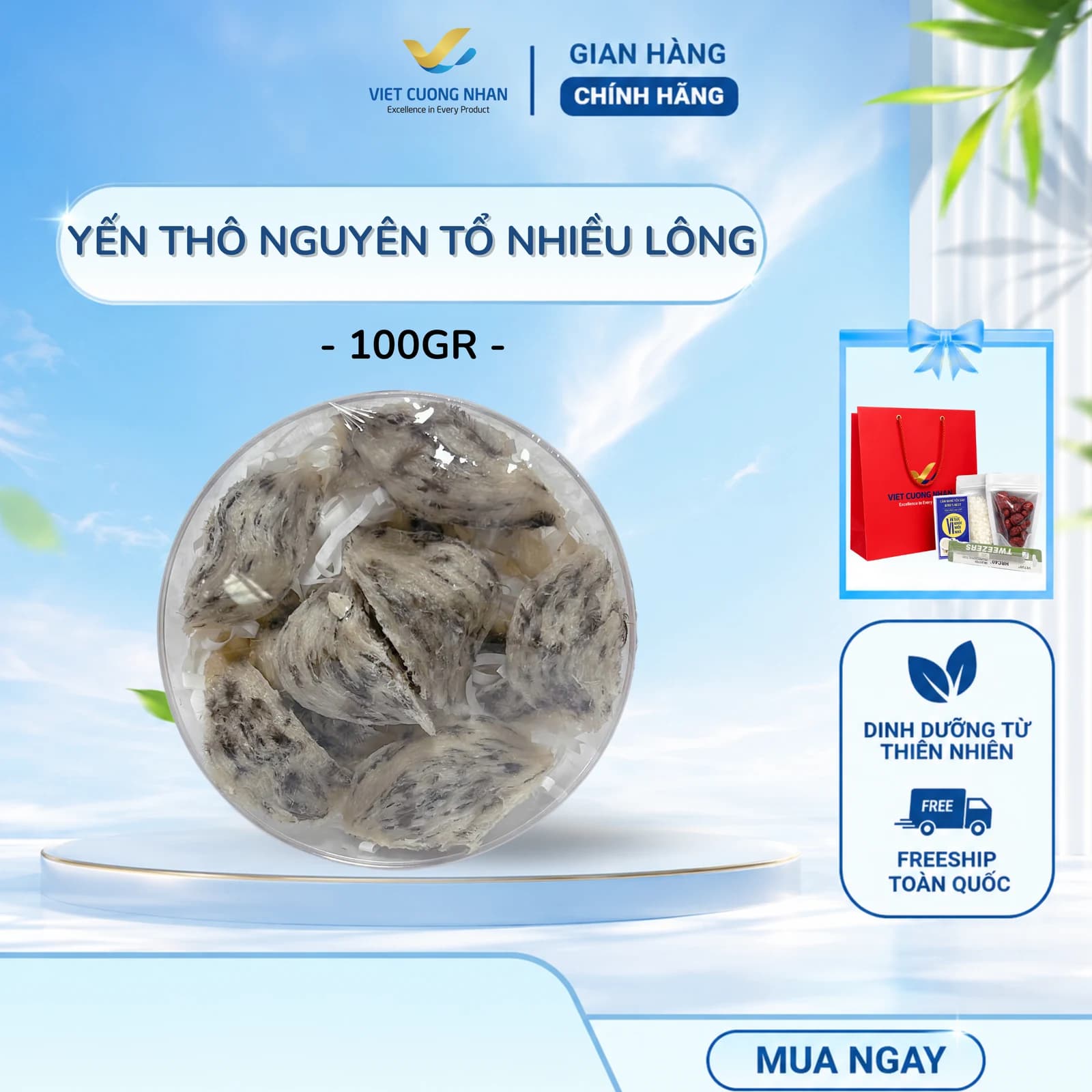 Thô AB NHIỀU LÔNG -HỘP 100GR