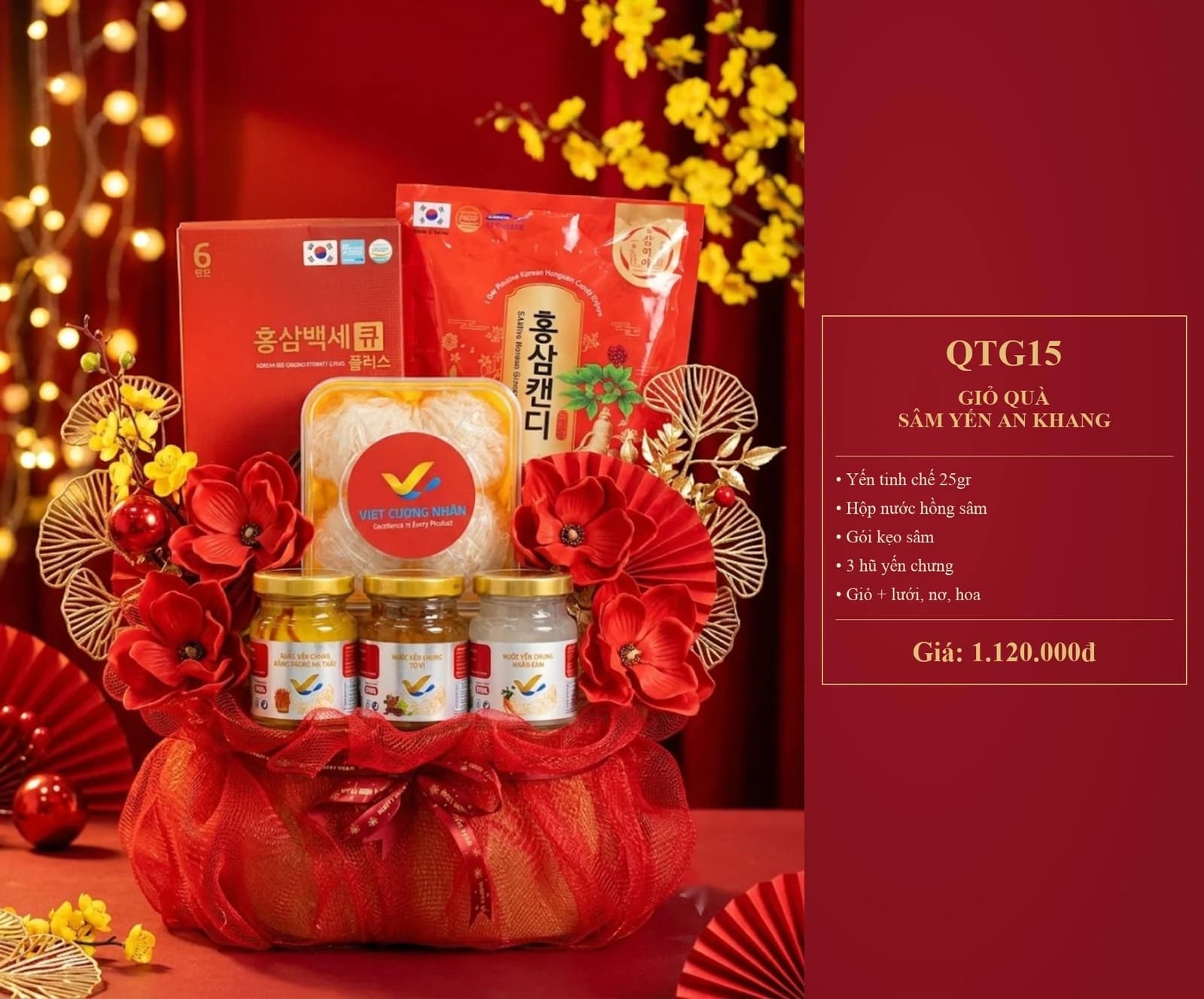 GIỎ QUÀ HỒNG PHÚC
