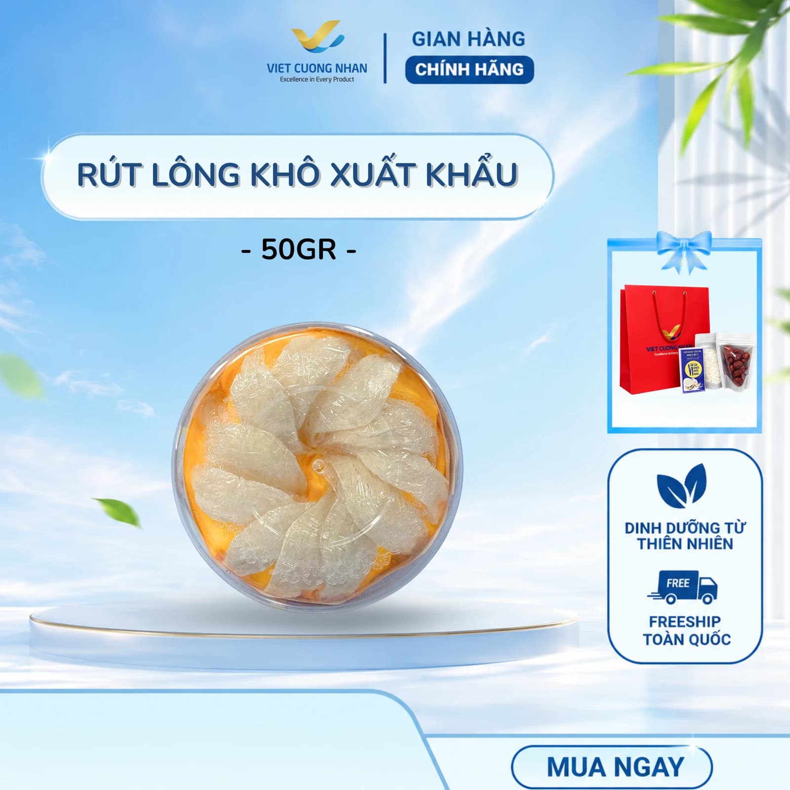 RÚT LÔNG KHÔ L1- HỘP 50GR