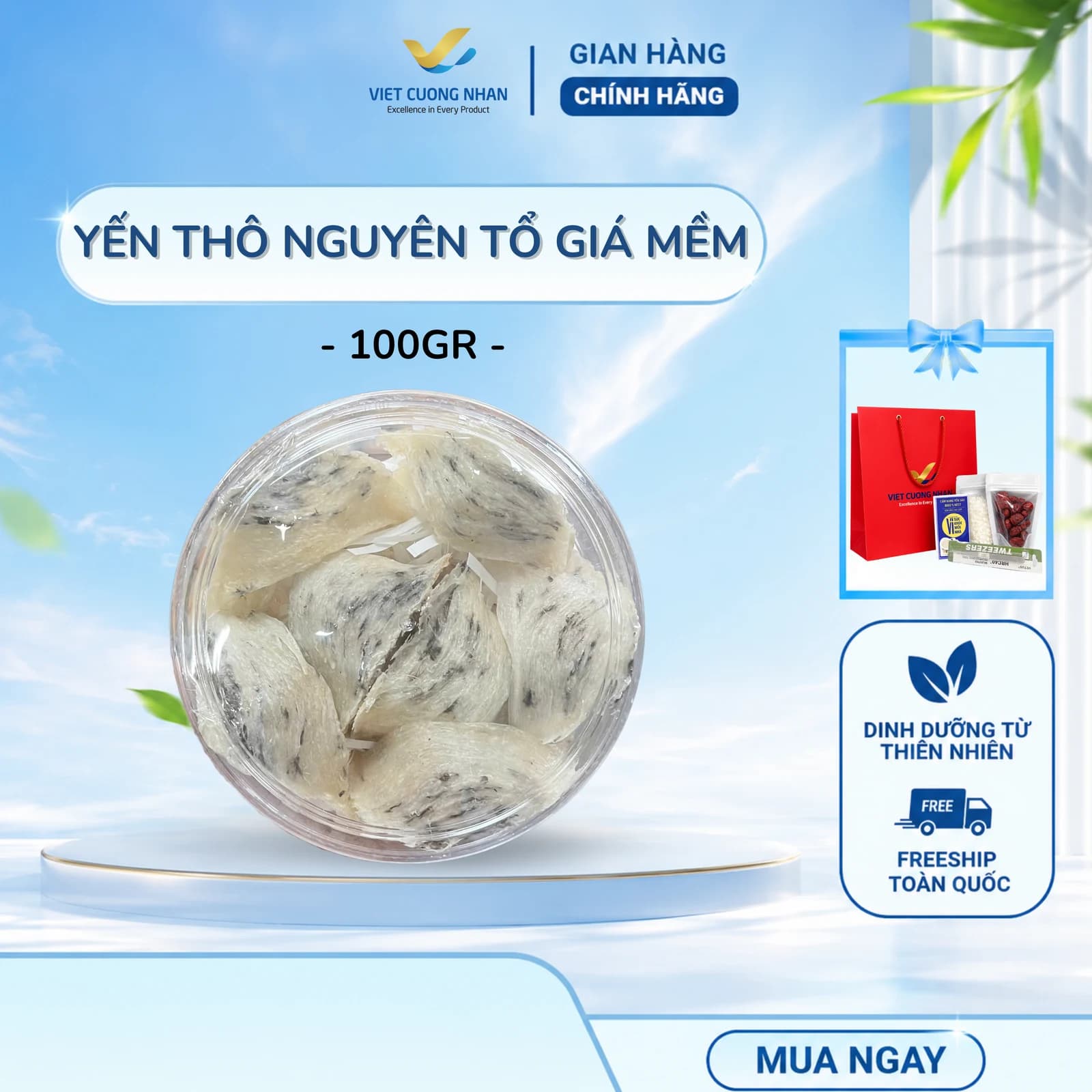 YẾN THÔ NGUYÊN TỔ GIÁ MỀM-100GR