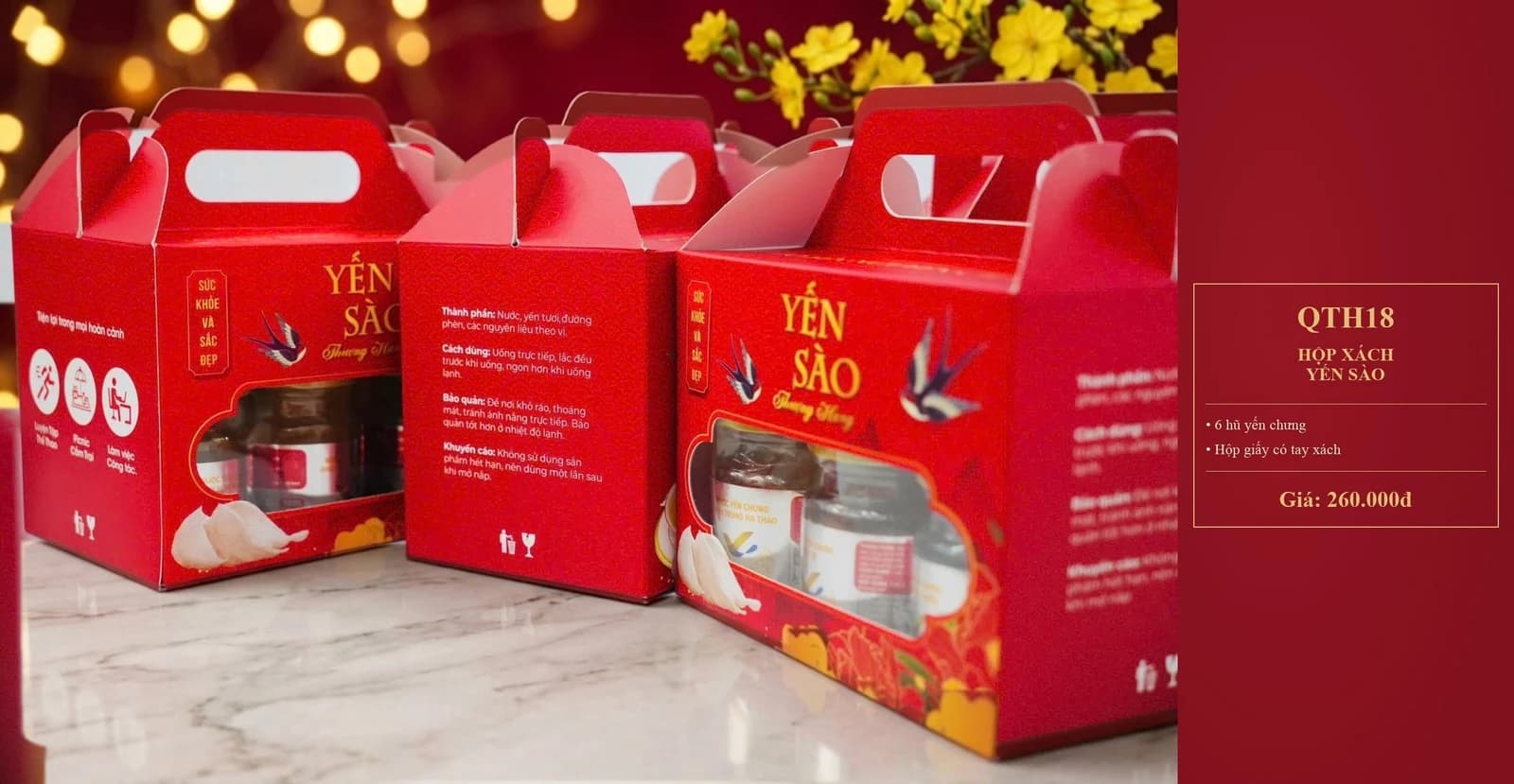 HỘP XÁCH YẾN SÀO